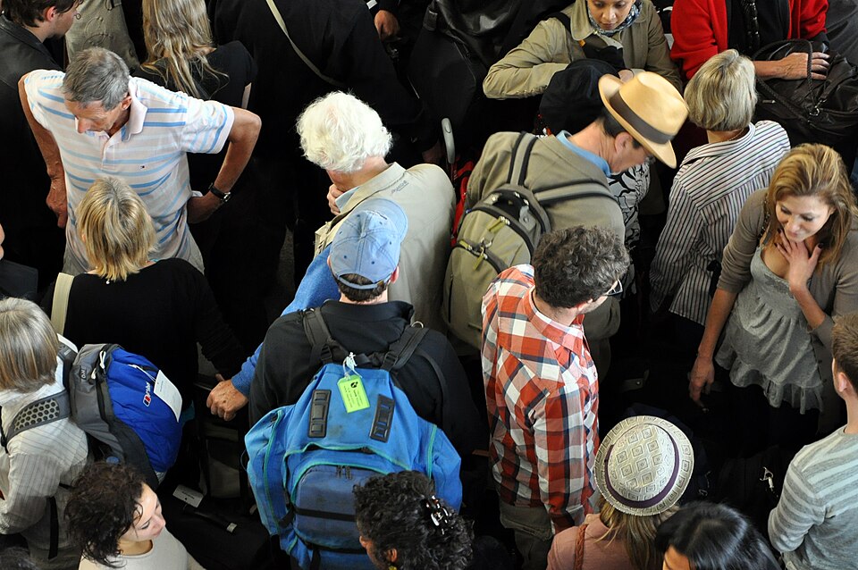 Crowded Airport Terminal