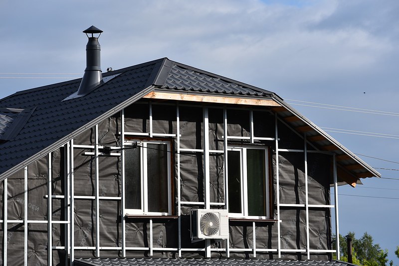 Home With Insulation Materials
