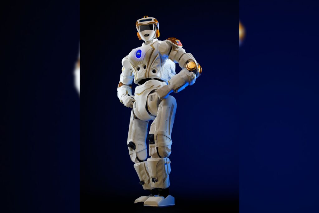 Humanoid Robot Interacting With A Person