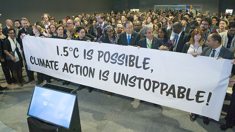 Un Climate Change Conference Sign